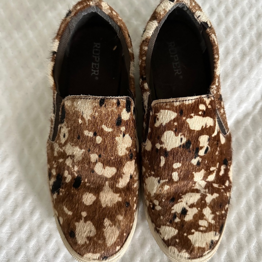 Roper Western Hide Slip On shoes